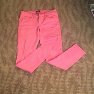 Coral Super Stretch Skinny Jeans -American Eagle