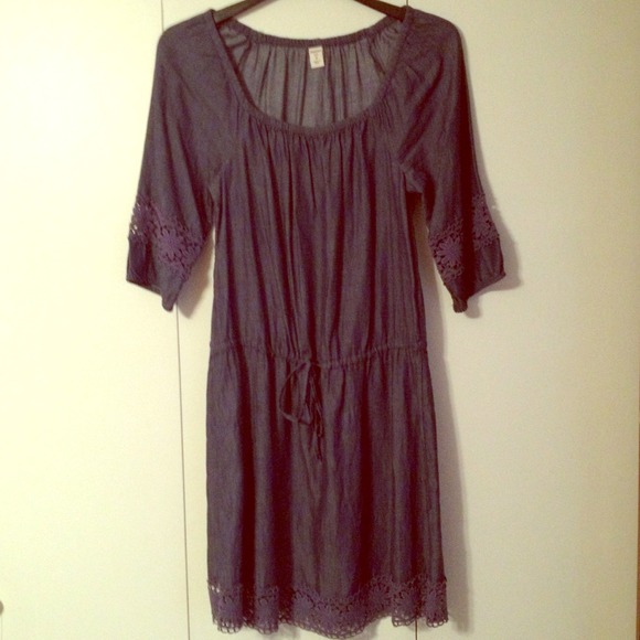 Very feminine cotton (denim) dress