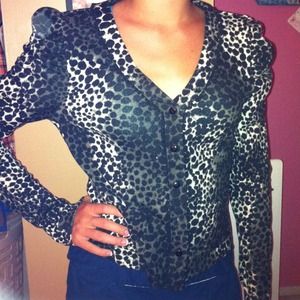cheetah cardigan