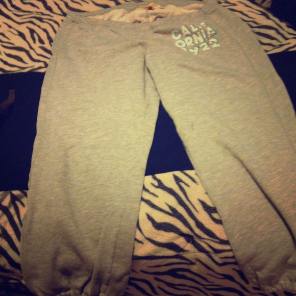 Hollister crop sweats large