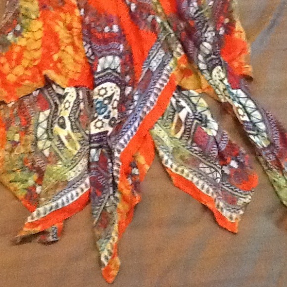 Dresses Boho Racerback Gauze Dress W Handkerchief Hem Poshmark