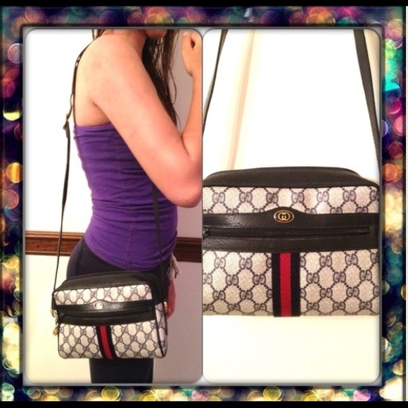 🔵SOLD LOCALLY🔵 💯% AUTHENTIC VINTAGE GUCCI BAG🌹 - Picture 2 of 4