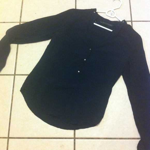 Sold in bundle ❌ 🎉host pick🎉Black Zara blouse - Picture 3 of 3