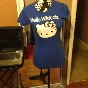 Hello Kitty UK wildcats shirt