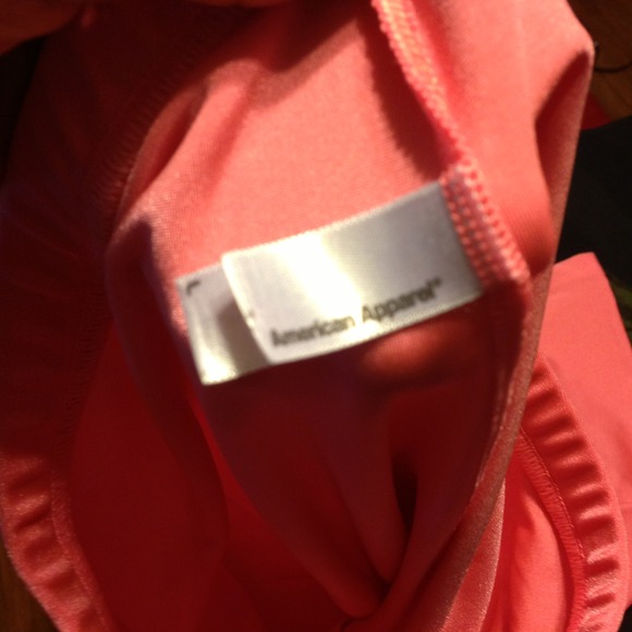 American Appreal pink disco shiny nylon tights - Picture 3 of 3