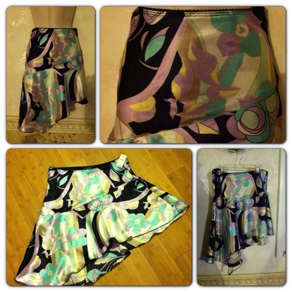 XOXO SATÍN HIGH LOW SKIRT