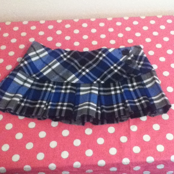 School plaid mini skirt
