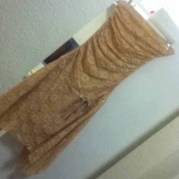 Hilite Glitter Gold Dress