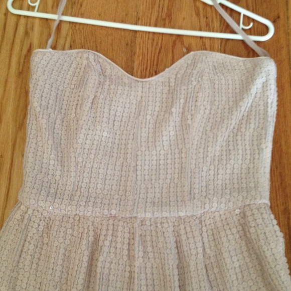 FCUK light pink sequin dress SZ 4 NWT - Picture 2 of 4