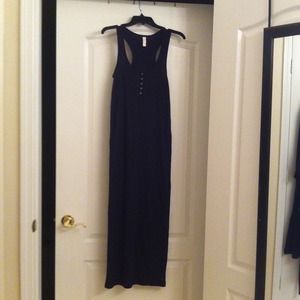 RESERVED FOR AUD1 black tank maxi dress