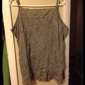Olive Crinkle Cami