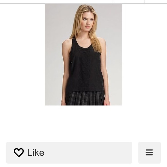 Brand new Theory silk lace appliqué tank!