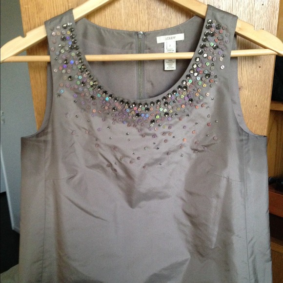 J. Crew Tops - J.Crew silk beaded top