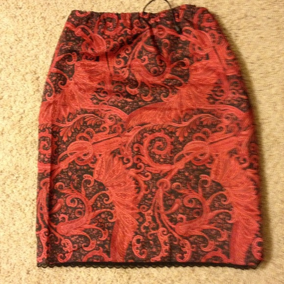 Bundle for vino131-Silky red/black skirt, turq top