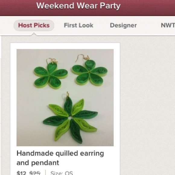 Handmade quilled set YAY HOST PICK 9/1 - Picture 2 of 2