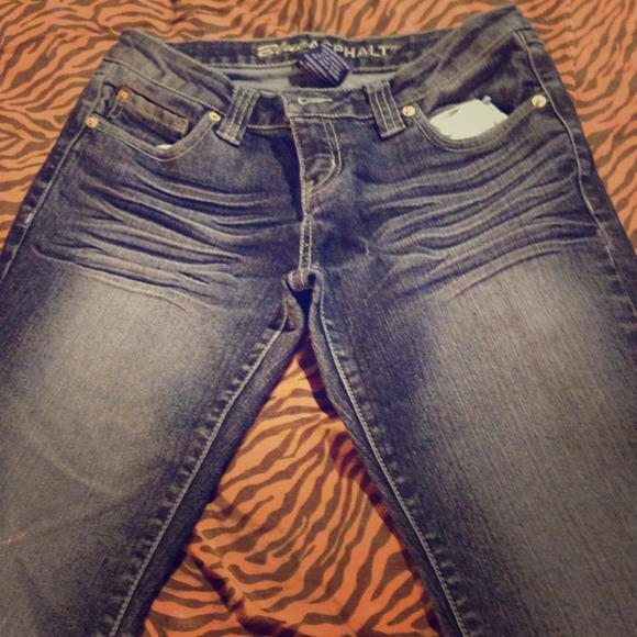 WetSeal Asphalt Stone Washed Jeans - Picture 1 of 3