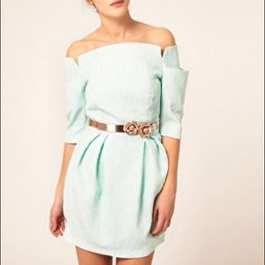 ASOS RIver Island mint green dress size US 8 NWT