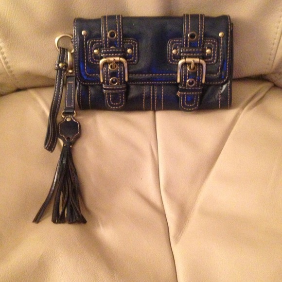 Rafe clutch/wallet navy blue