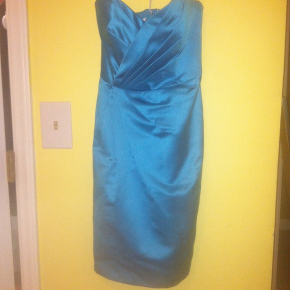 Teal David's Bridal Evening/Bridal Dress