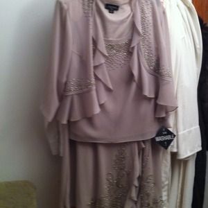 Three pc  grown. Lavender  w/ Rhine stones