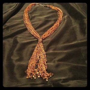 Bronze Beaded Necklace