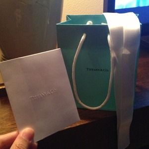Tiffany&Co. gift bag, ribbon and receipt holder