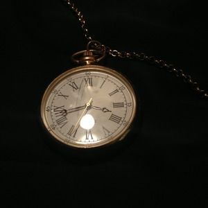 Vintage pocket watch necklace