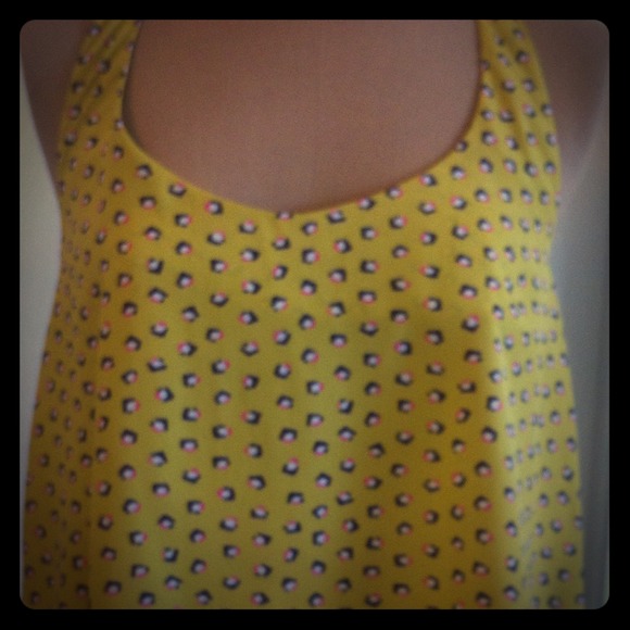 Tstrap yellow leopard tank