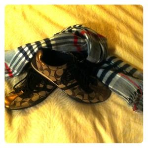 Coach brown logo shoes