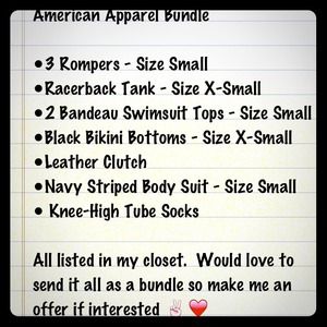 American Apparel Bundle