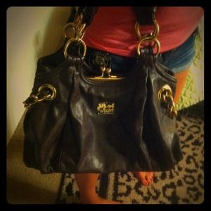 Brown Leather Coach purse