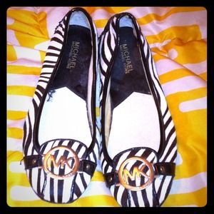 Michael Kors Zebra Flats