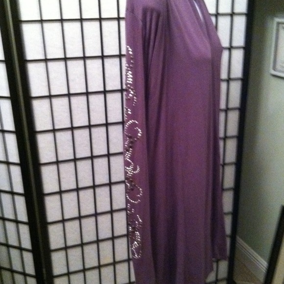 TRADED***Grey cardigan with studded detail on arms