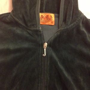🌟 Juicy Couture velour zip up hoodie-teal