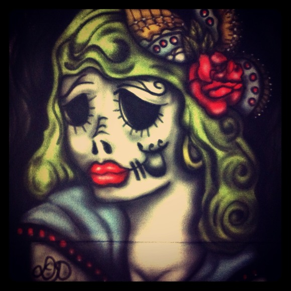 Airbrushed Day of the Dead Girl