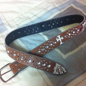 Western bling belt