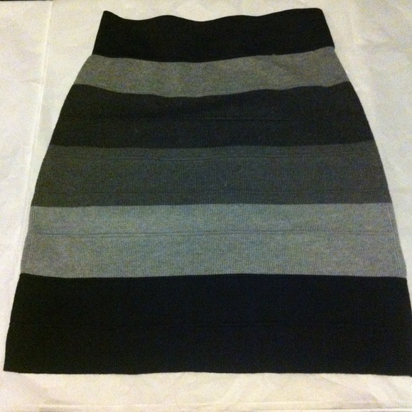 Black and Grey stripped skirt