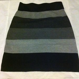 Black and Grey stripped skirt