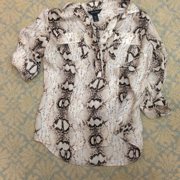 Silk leopard print blouse