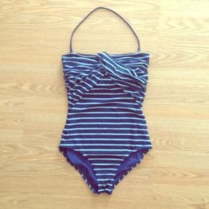 J.Crew SAMPLE One-Piece Striped Bathing Suit