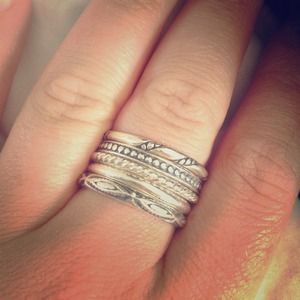 Women's Silpada stackable rings (5) - Size 10