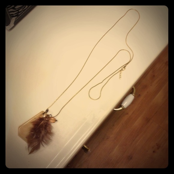 Feather necklace