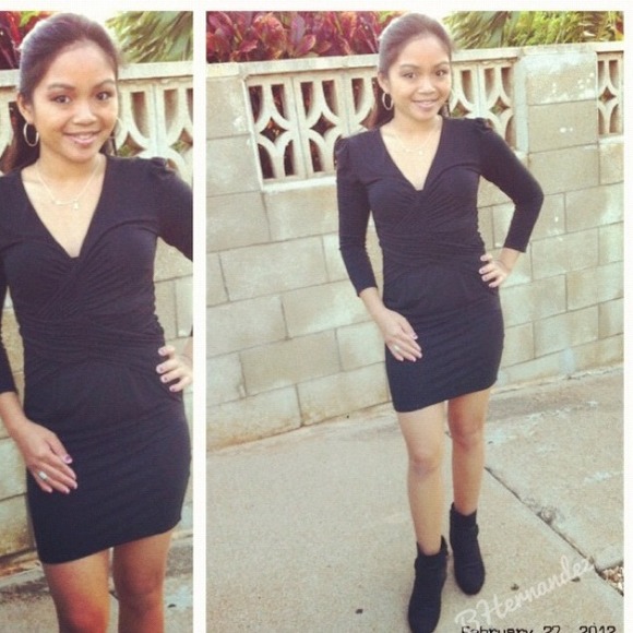 Armani Exchange long sleeve above the knee dress