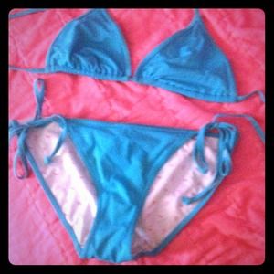 Victoria secret pink blue bathing suit
