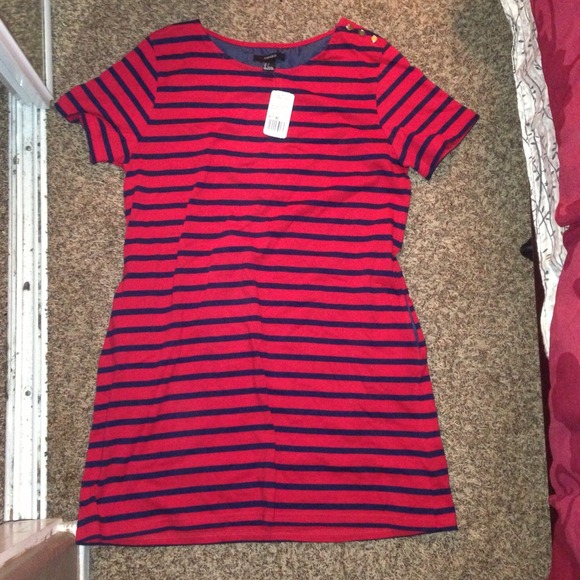 NWT- Large Forever 21 nautical dress, red and blue