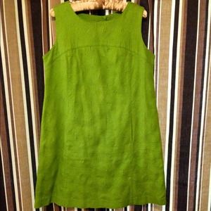 Kim Rogers Green Textured Shift, Misses Sz 12
