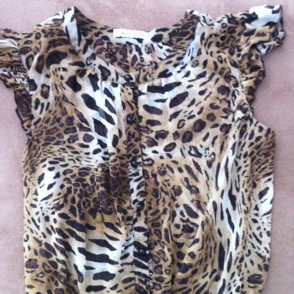 Cheetah print top - Picture 2 of 2