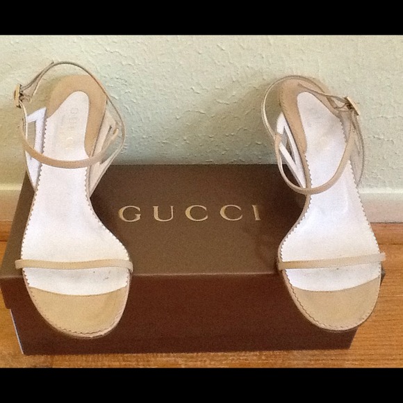 Gucci Tan Low Heels Reserved for @claire1016