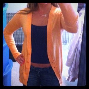 SOLD IN BUNDLE! Bright orange long sweater