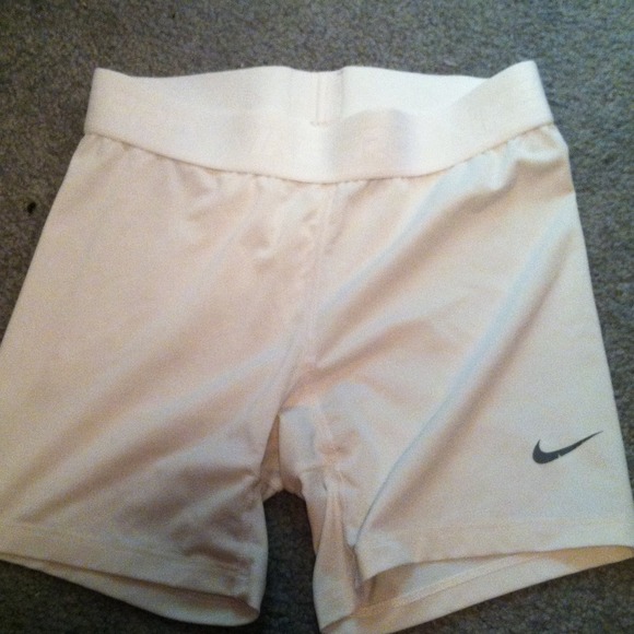 Nike Pro white spandex
